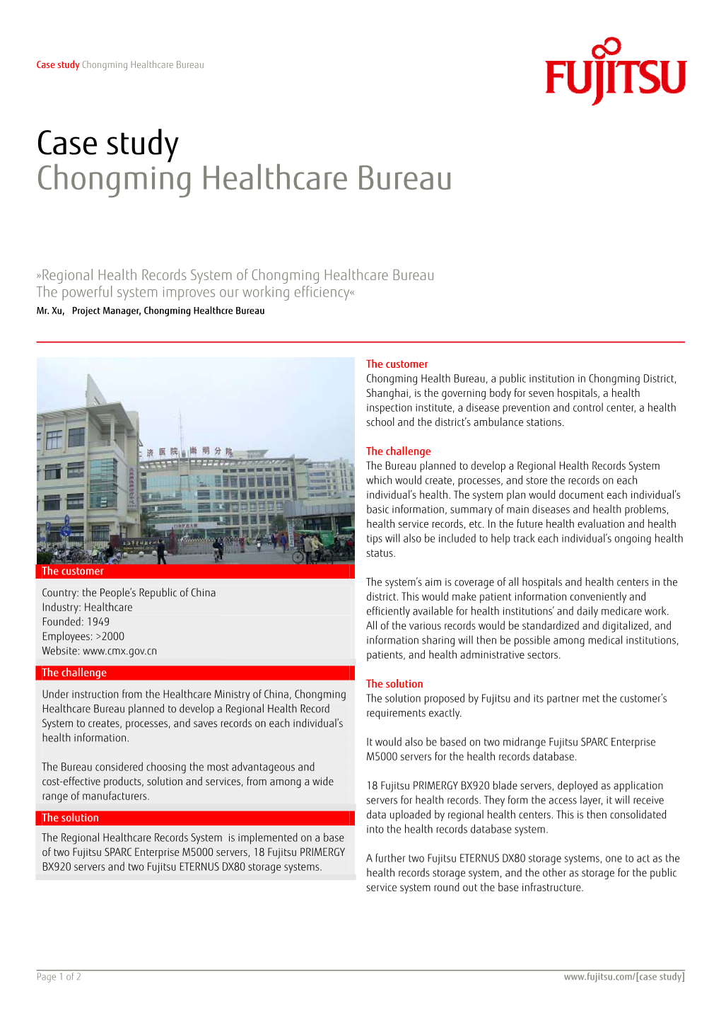 Chongming Healthcare Bureau