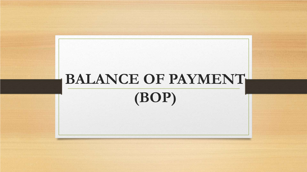 Balance-Of-Payment.Pdf