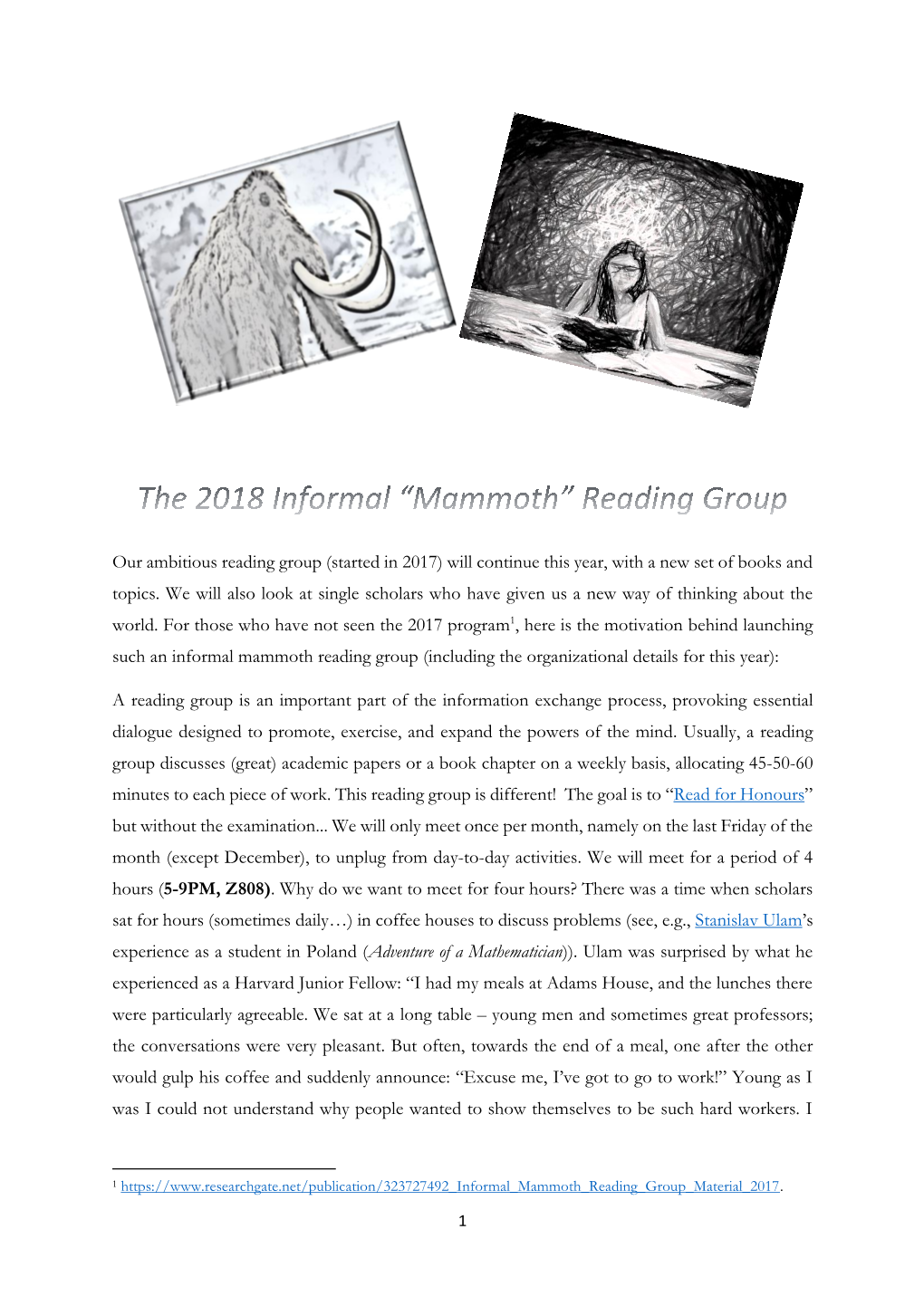 Reading Group 2018