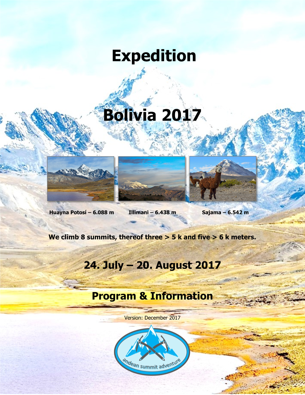 Expedition Bolivia 2017