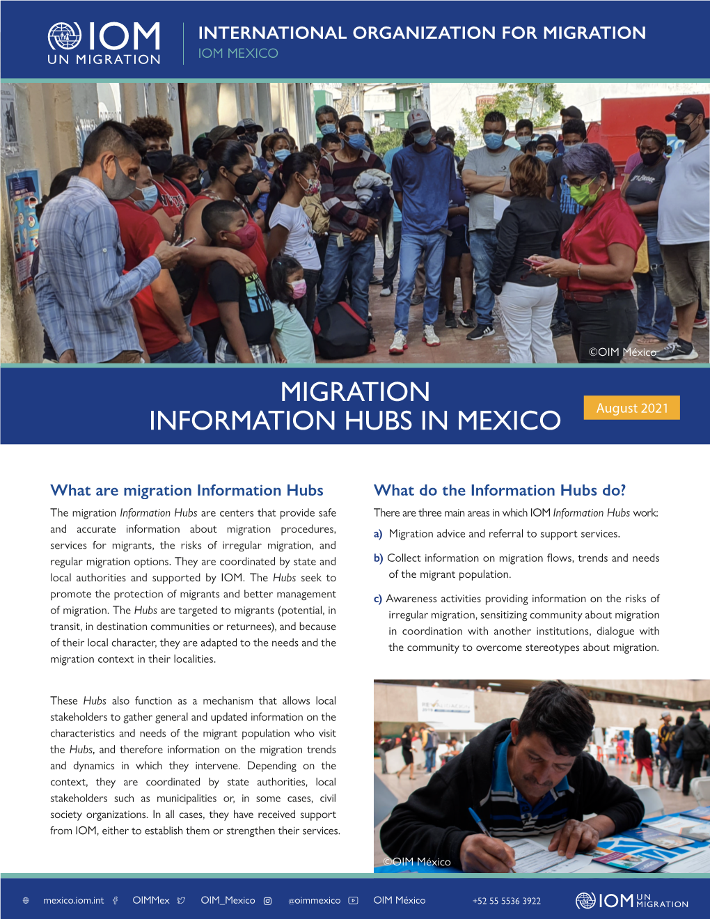 INFORMATION HUBS in MEXICO August 2021