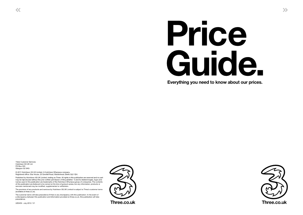 Price Guide. Everything You Need to Know About Our Prices