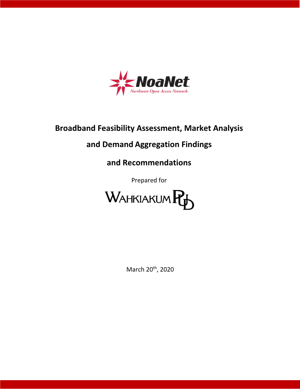 Wahkiakum Broadband Feasibility Assessment
