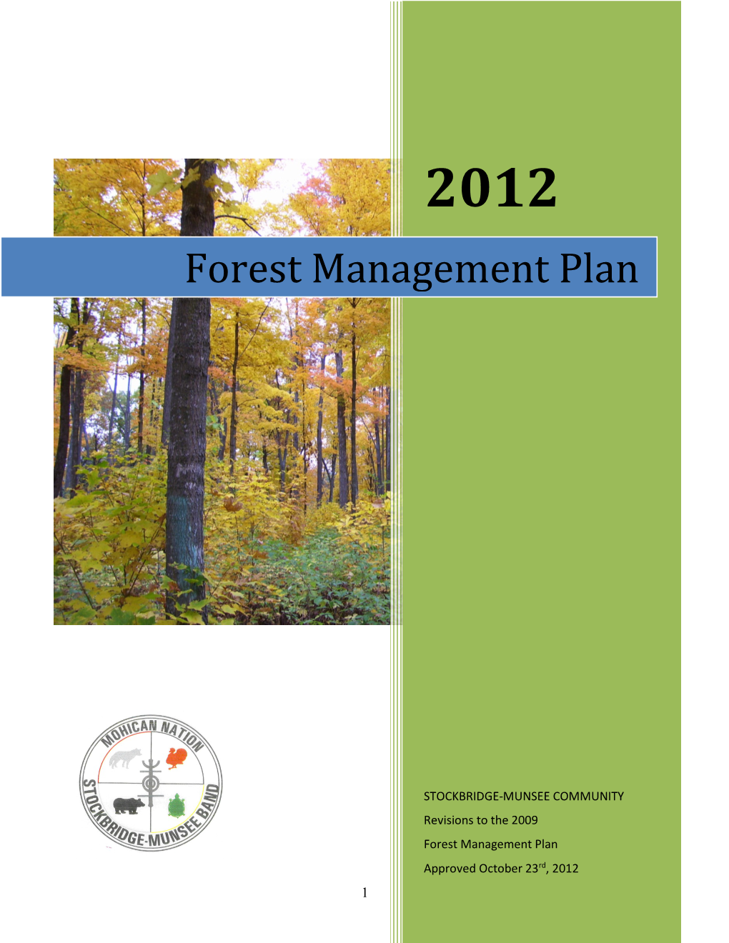 2012 Forest Management Plan