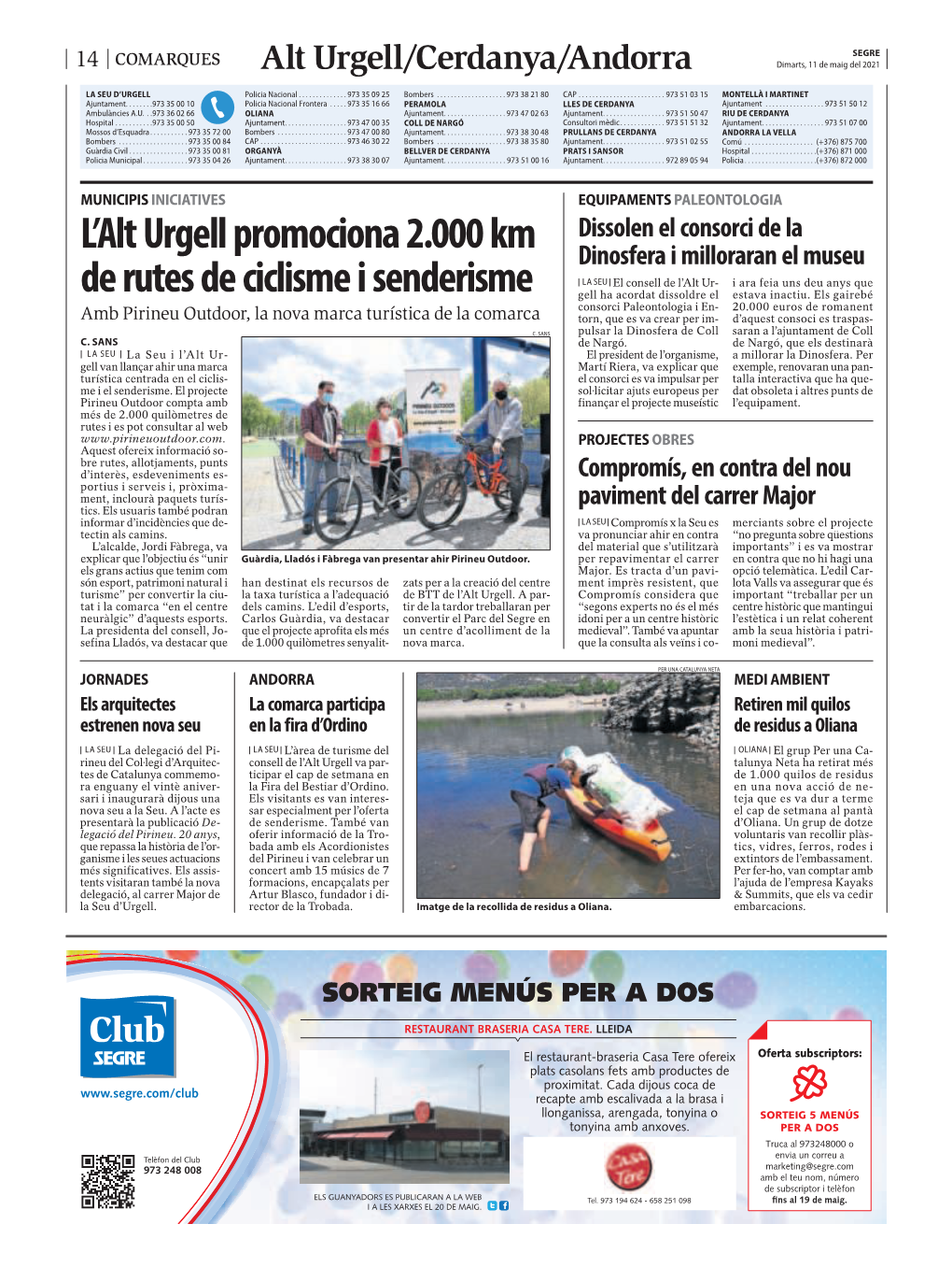 L'alt Urgell Promociona 2.000 Km De Rutes De Ciclisme I Senderisme