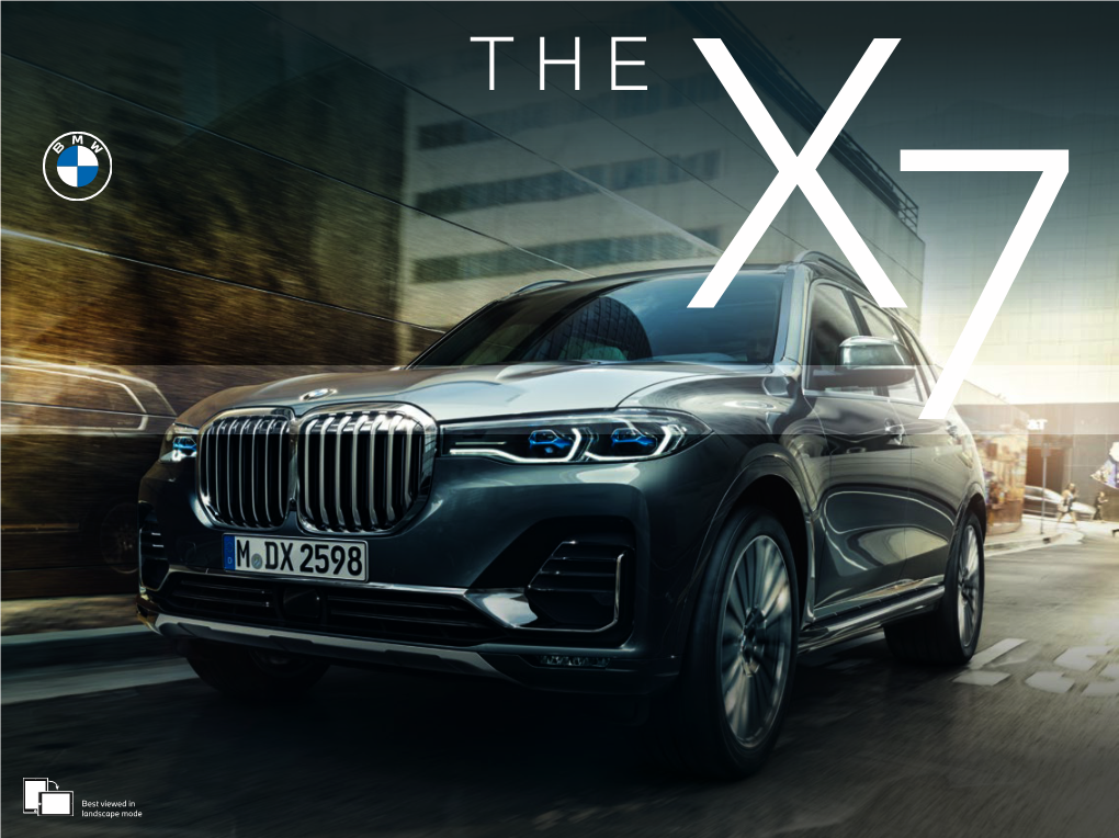 Best Viewed in Landscape Mode RETURN by CLICKING the BMW X7 SELECT a TOPIC BELOW to EXPLORE