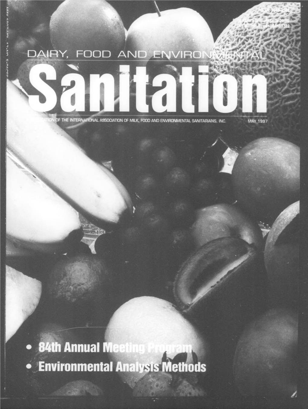 Dairy, Food and Environmental Sanitation 1997-05: Vol 17 Iss 5