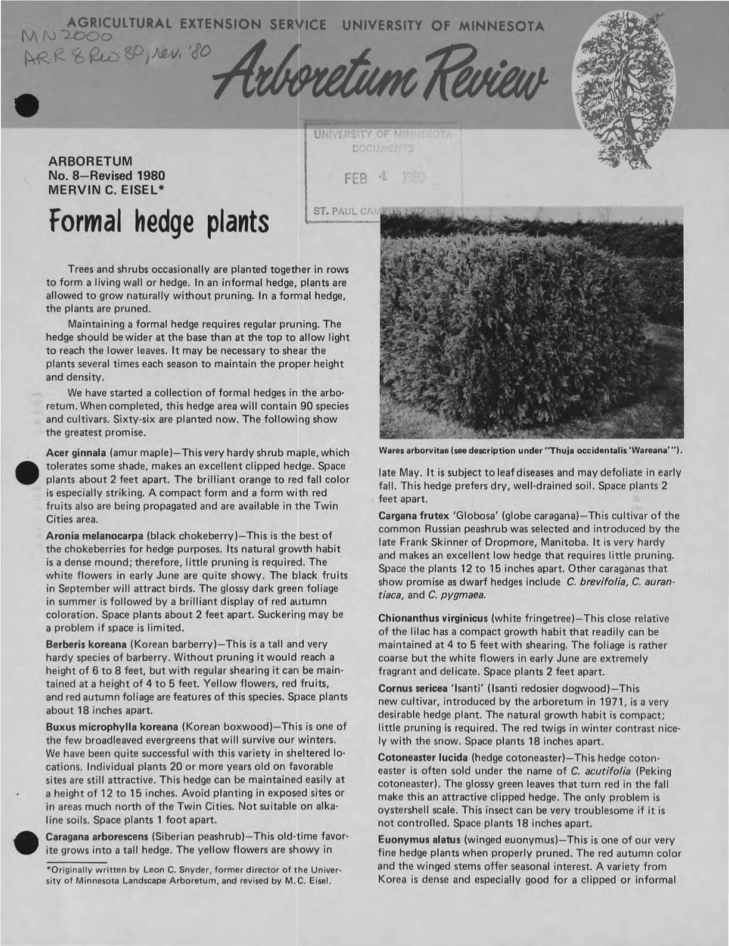 Formal Hedge Plants