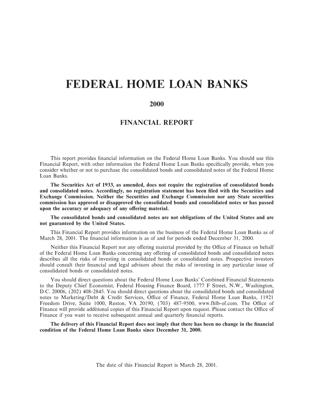 Federal Home Loan Banks