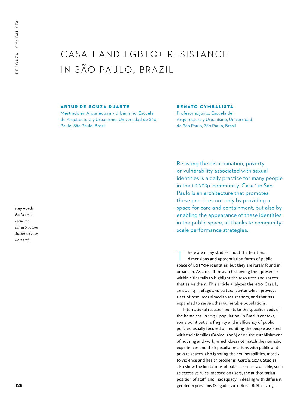 Casa 1 and Lgbtq+ Resistance in São Paulo, Brazil