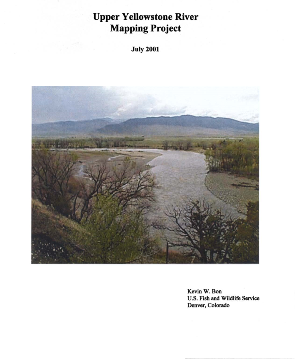 Upper Yellowstone River Mapping Project