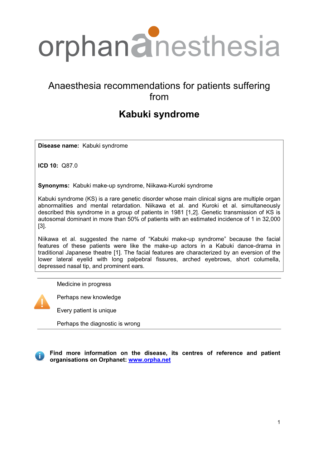 Kabuki Syndrome