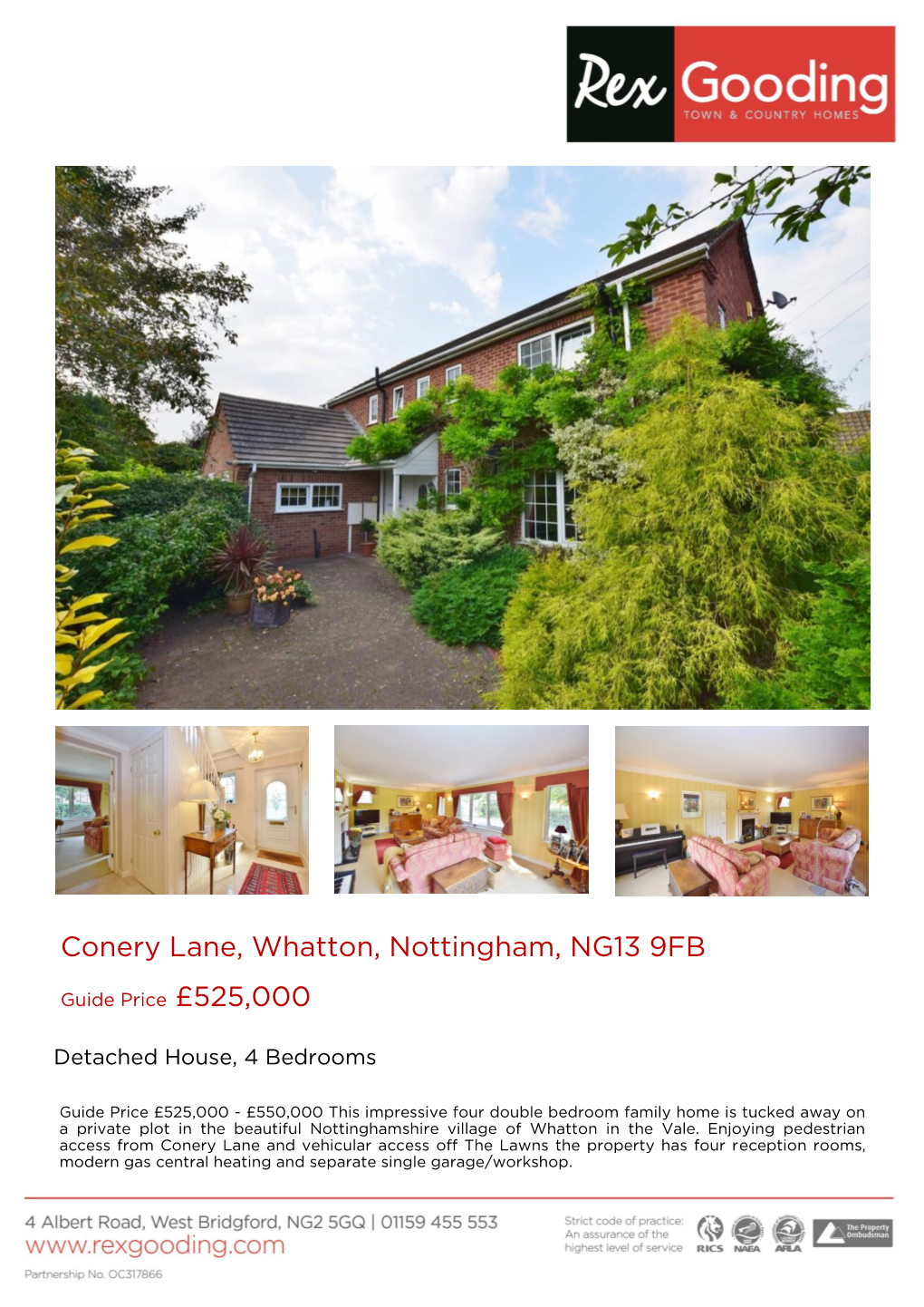 Conery Lane, Whatton, Nottingham, NG13 9FB