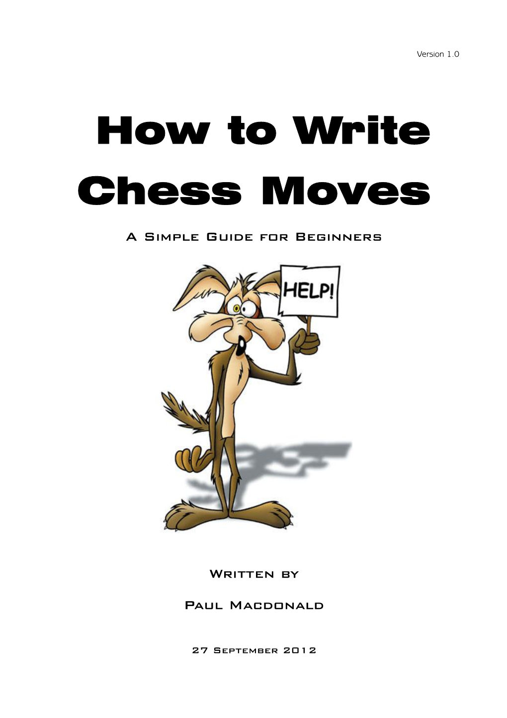 How to Write Chess Moves