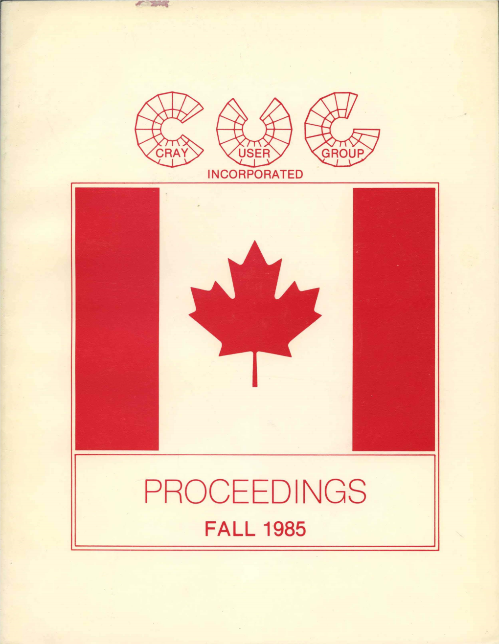 Proceedings Fall 1985 Incorporated