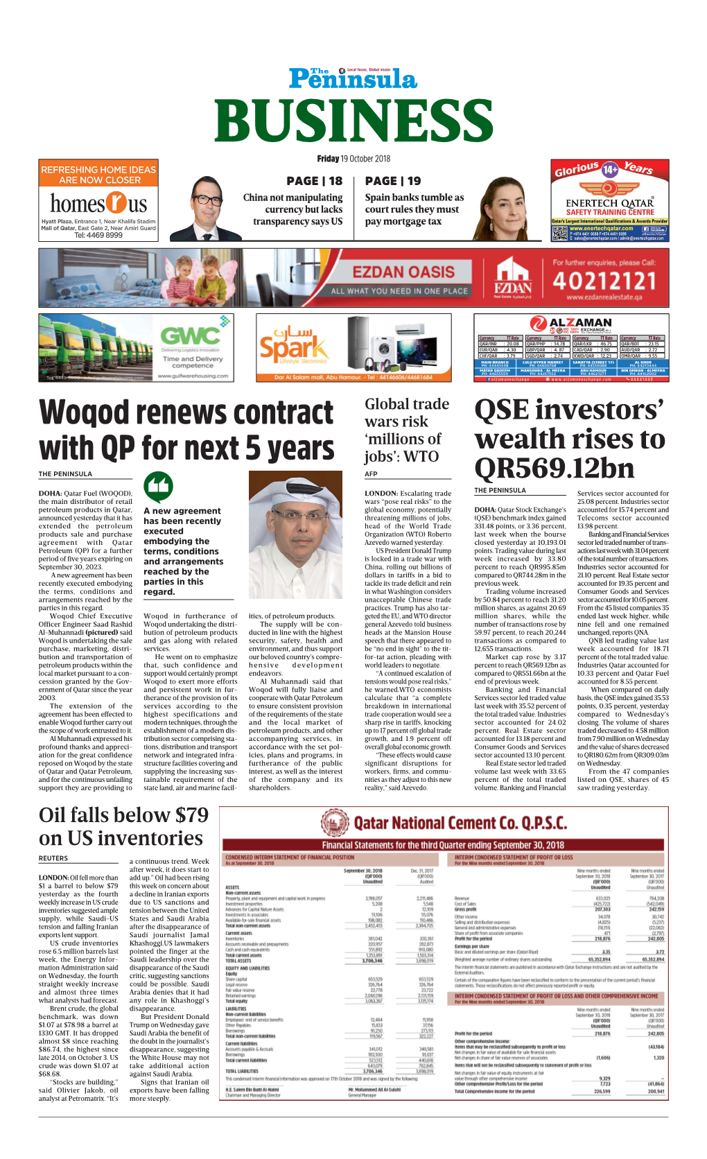 Woqod Renews Contract with QP for Next 5 Years