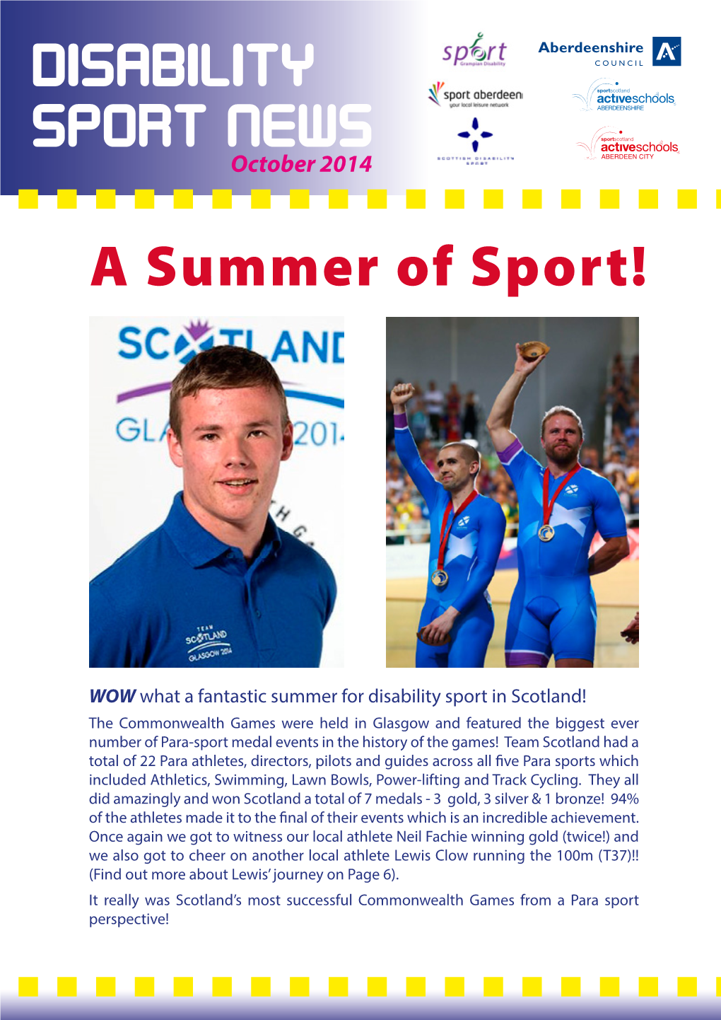 DISABILITY SPORT NEWS October 2014