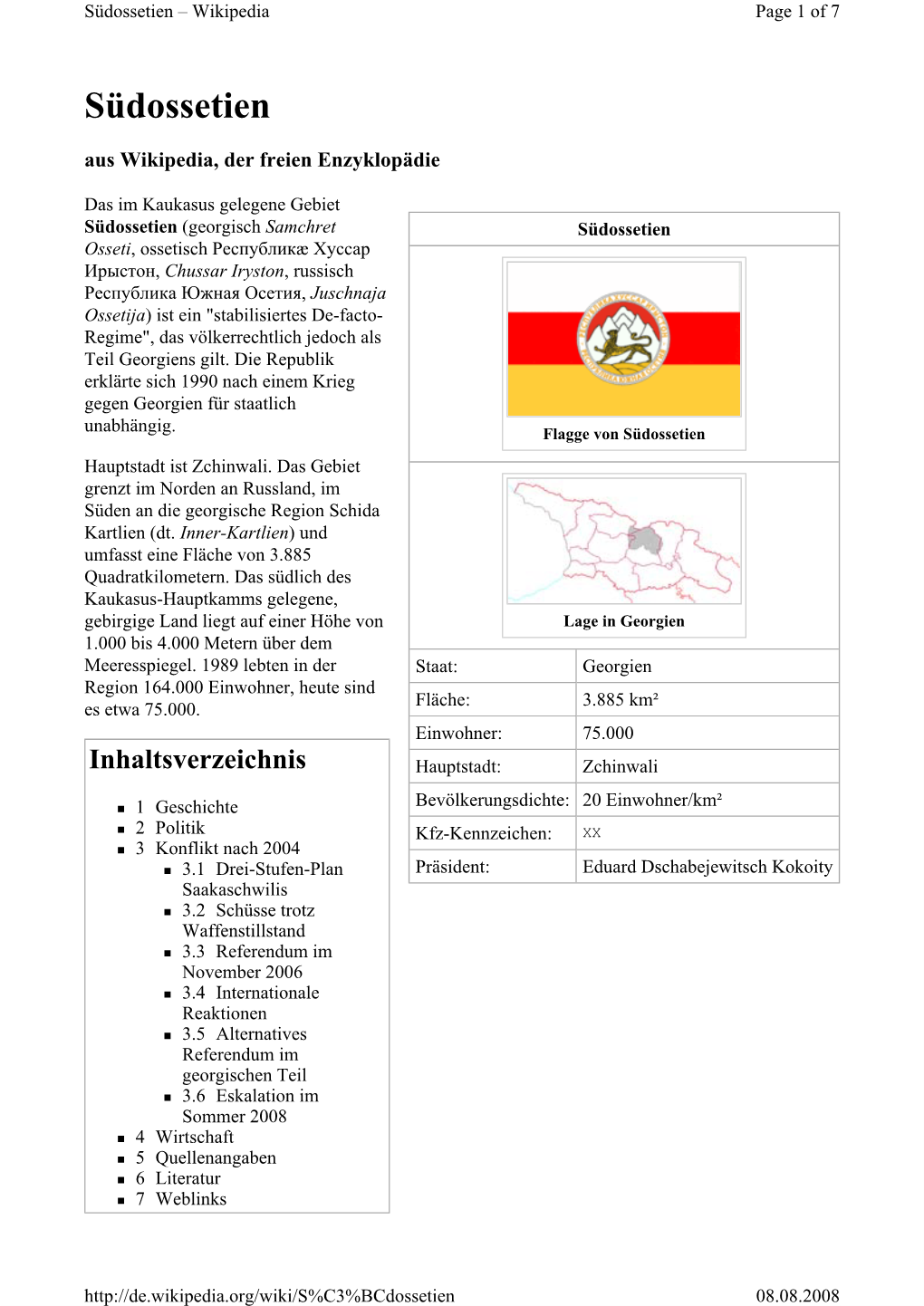 Südossetien – Wikipedia Page 1 of 7