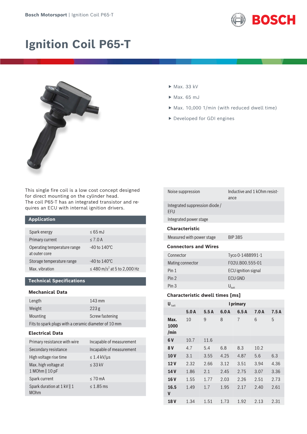 Ignition Coil P65-T