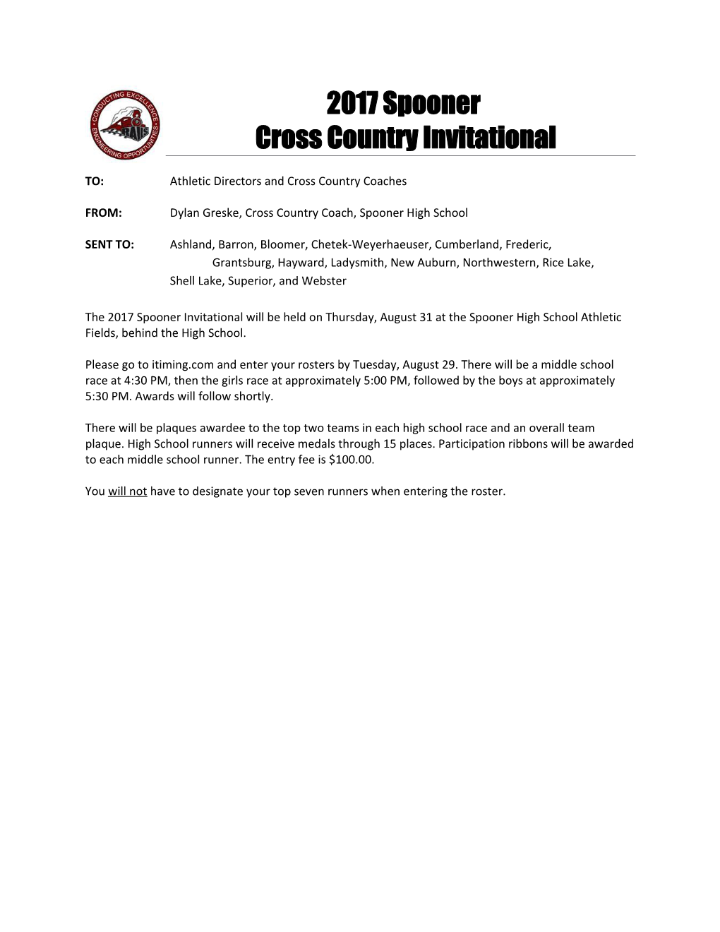 Cross Country Invitational