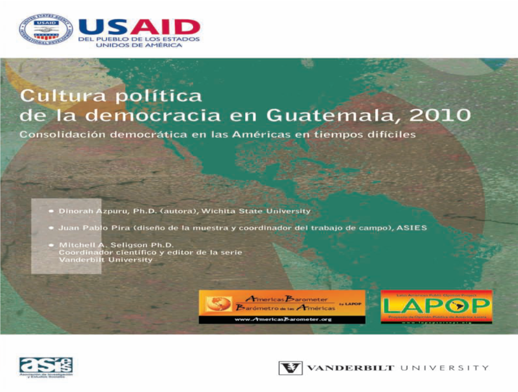 Cultura Política De La Democracia En Guatemala, 2010