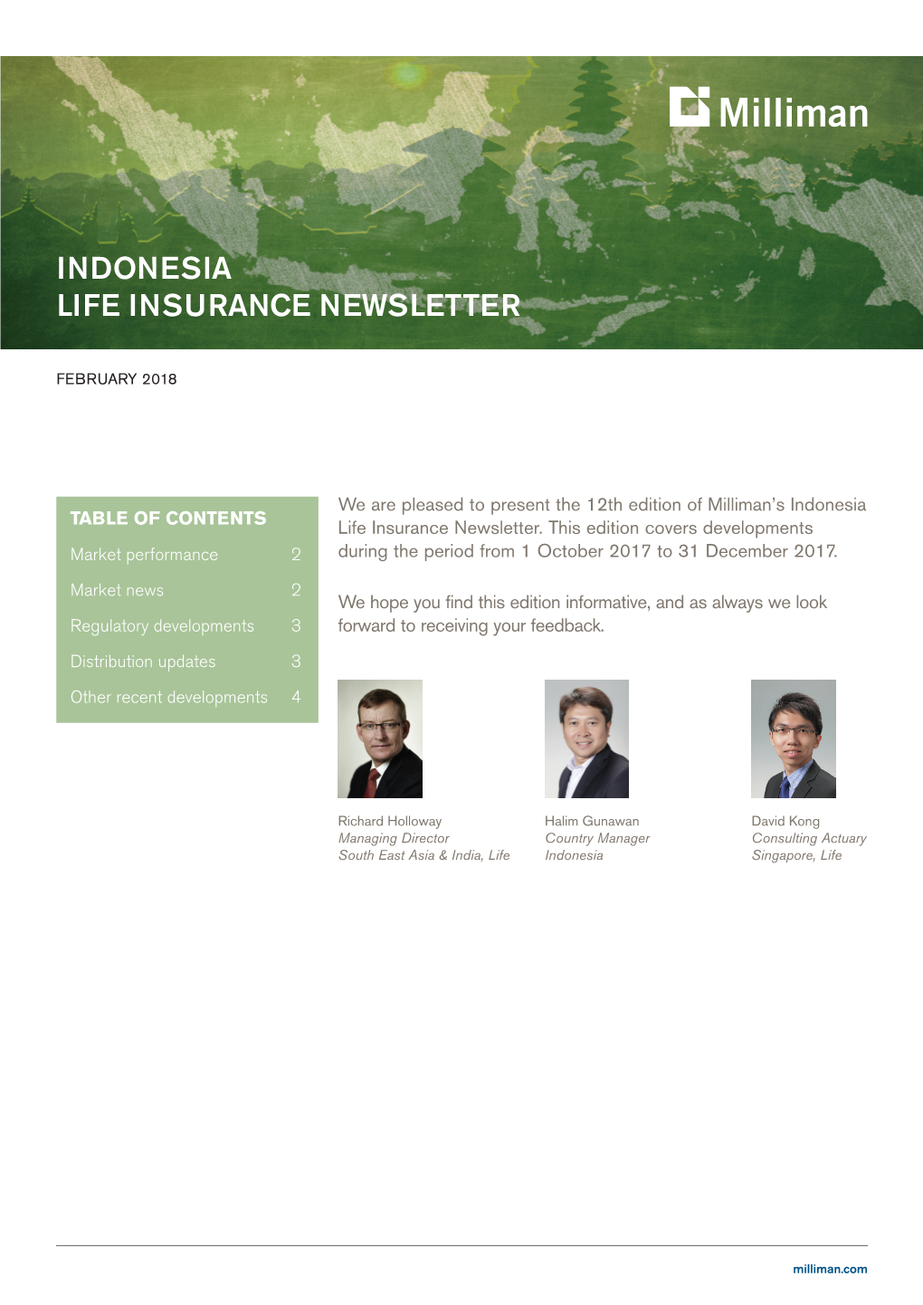 Indonesia Life Insurance Newsletter, February 2017