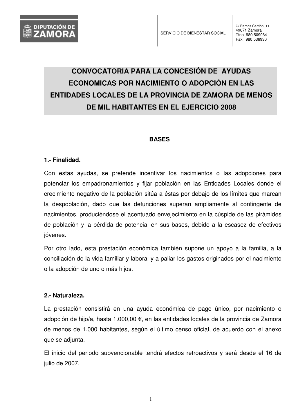 Convocatoria Para La Concesión De Ayudas