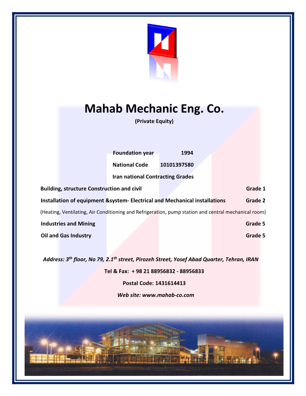 Mahab Mechanic Eng. Co