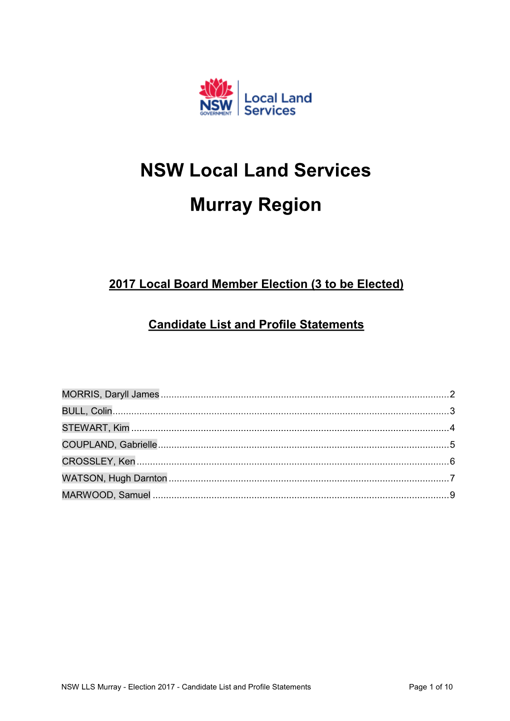 NSW Local Land Services Murray Region