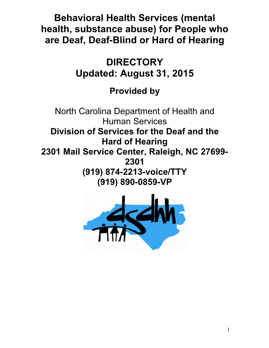 Division of Services for the Deaf and the Hard of Hearing