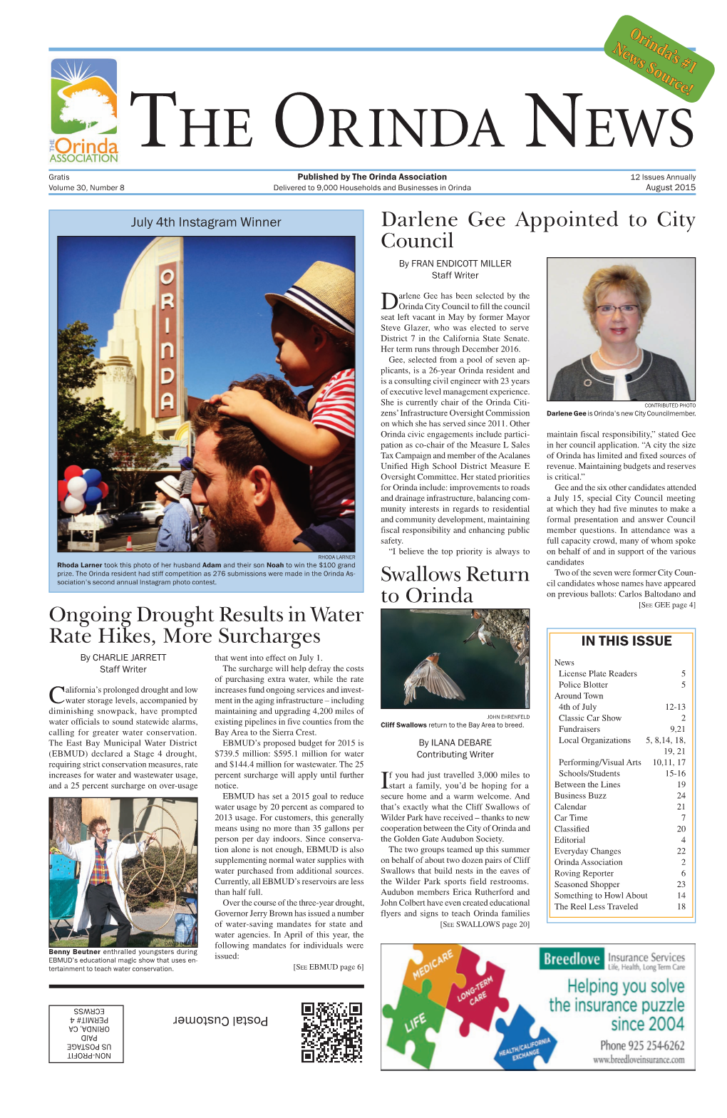 August 2015 Orinda News.Indd