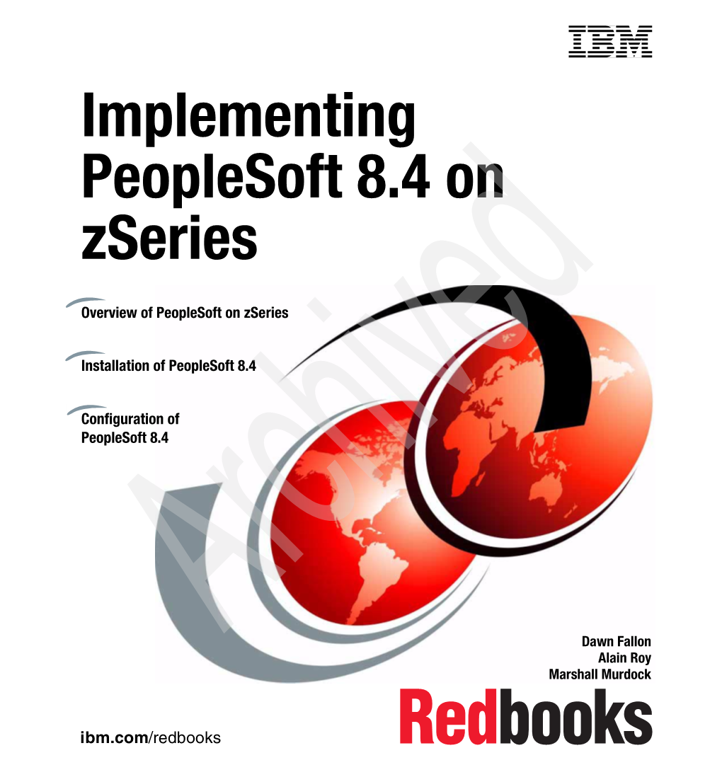 Implementing Peoplesoft 8.4 on Zseries