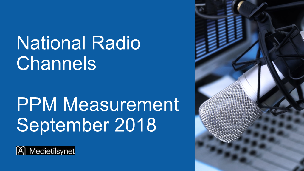 National Radio Channels PPM Measurement September 2018