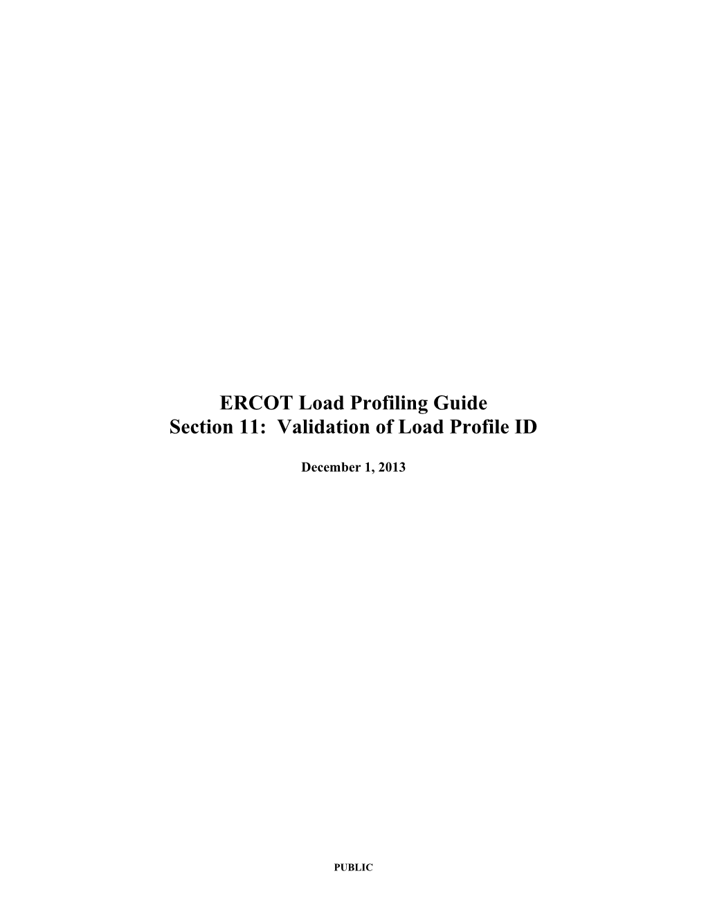 ERCOT Load Profiling Guide