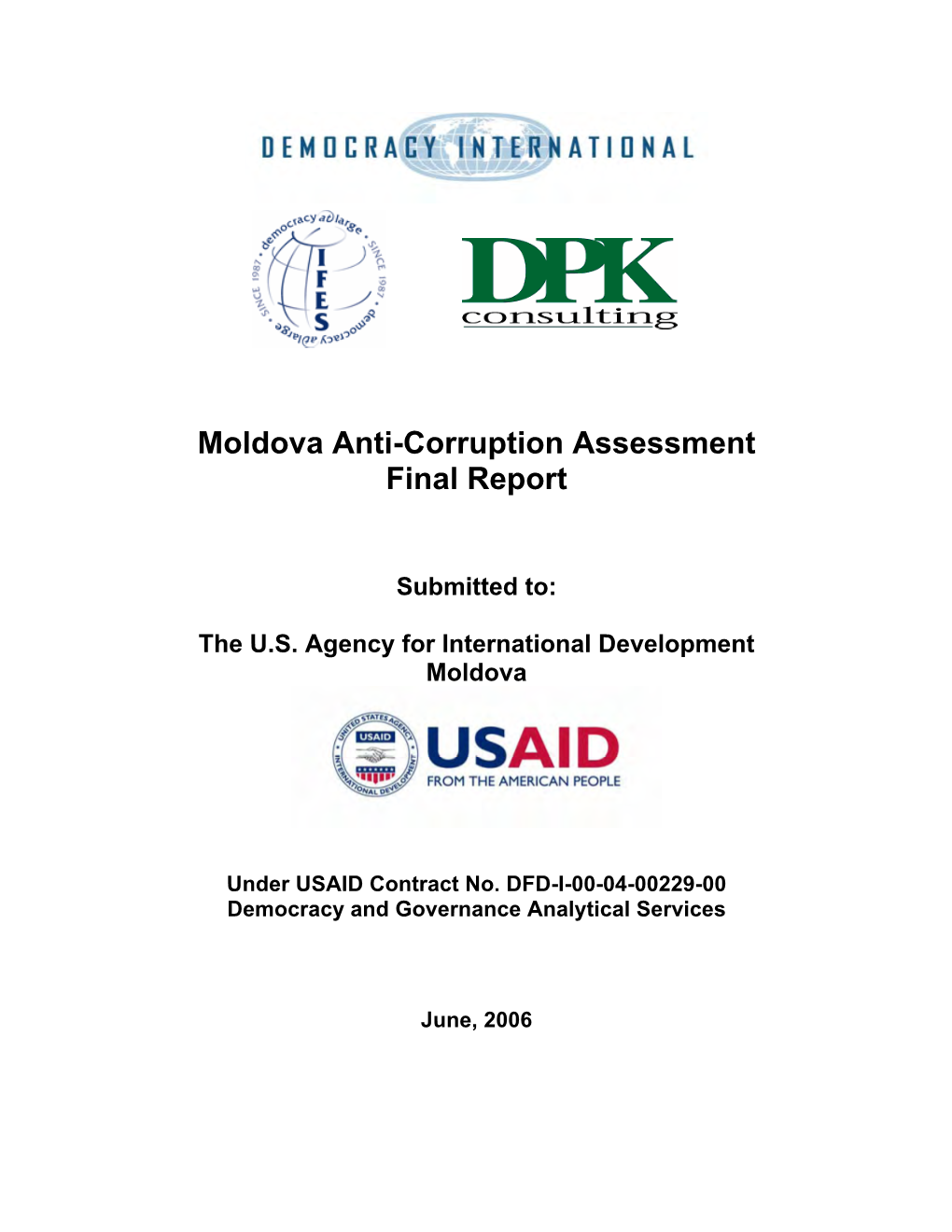 Moldova Anti-Corruption Assessment Final Report