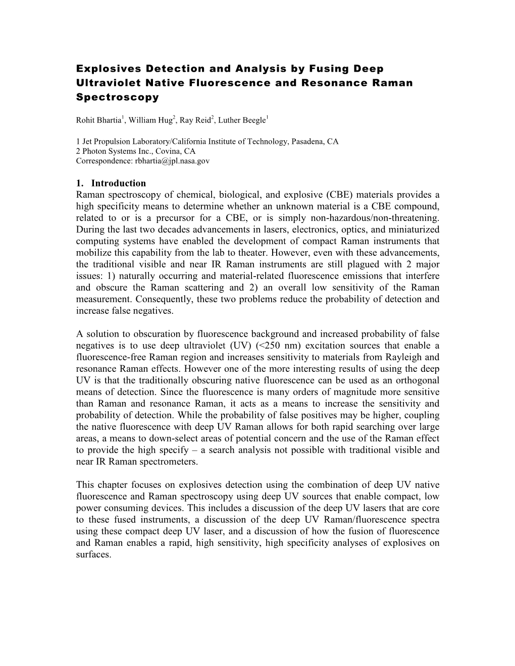 Explosives Detection and Analysis by Fusing Deep Ultraviolet Native Fluorescence and Resonance Raman Spectroscopy