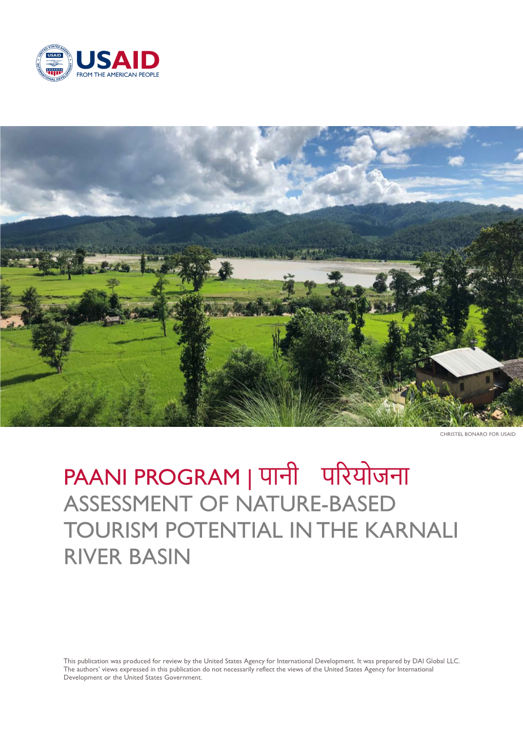 पानी प रयोजना Assessment of Nature-Based Tourism