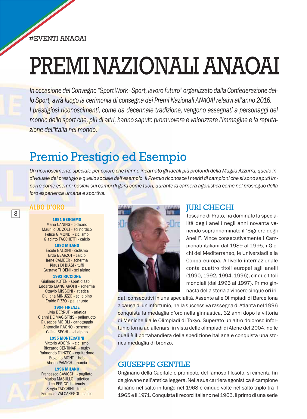 Rivista Anaoai – Premi Nazionali