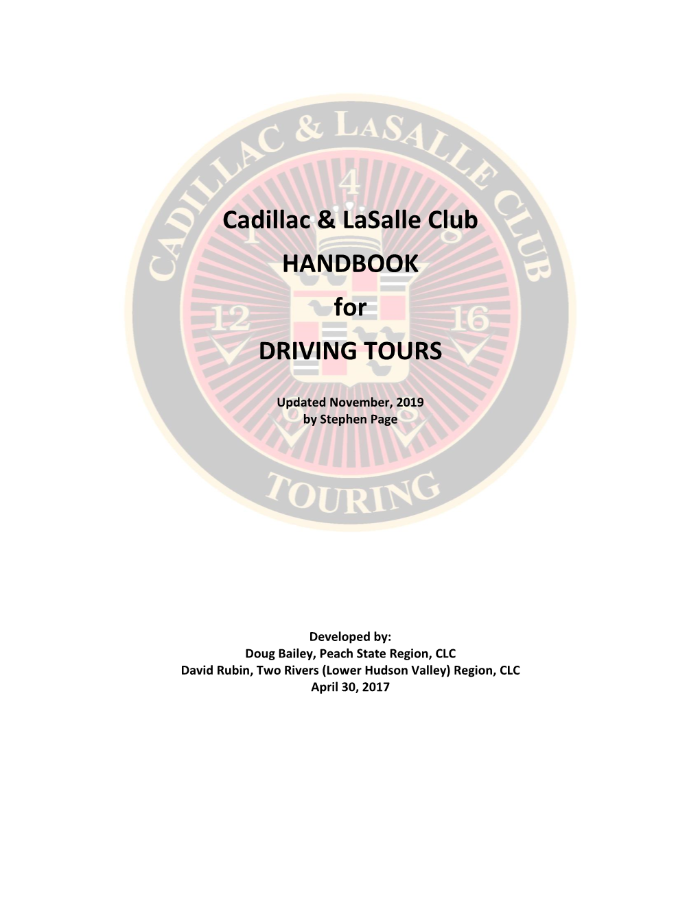 National Driving Tour Handbook