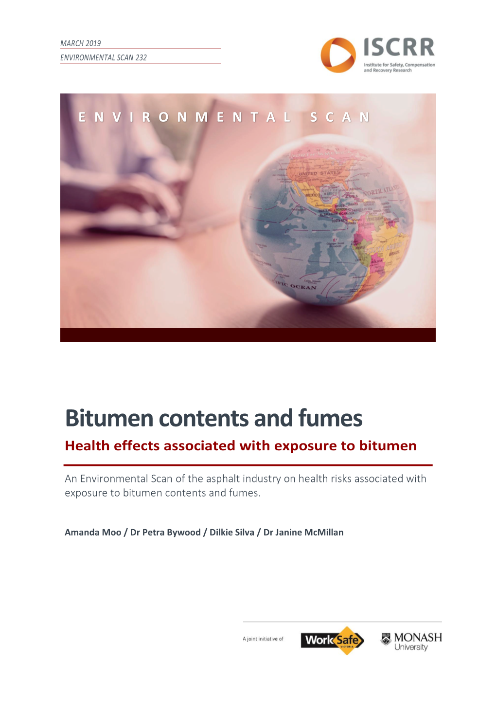 Bitumen Contents and Fumes: Health Effects Associated with Exposure To