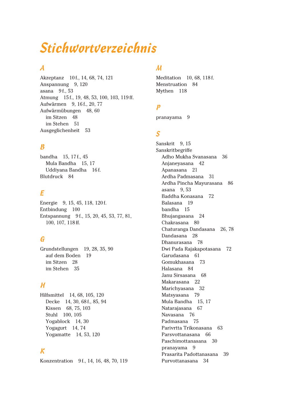 Stichwortverzeichnis