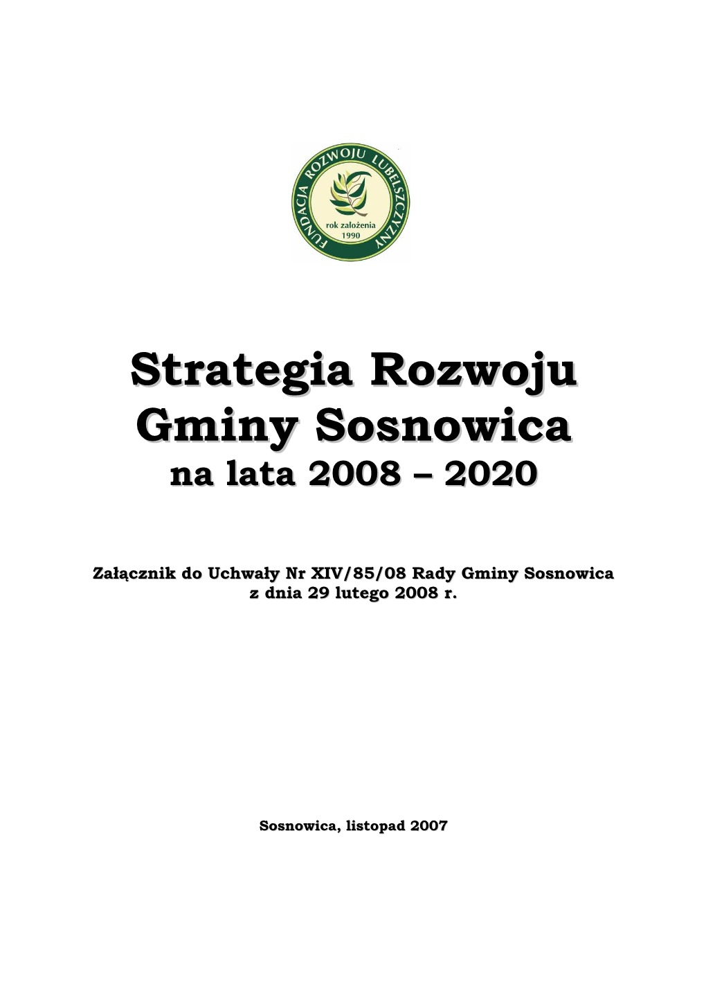 Strategia Rozwoju Gminy