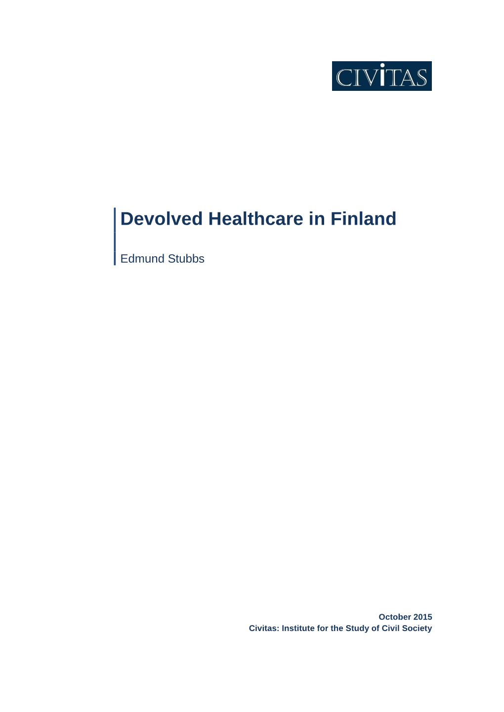 Devolved Healthcare in Finland