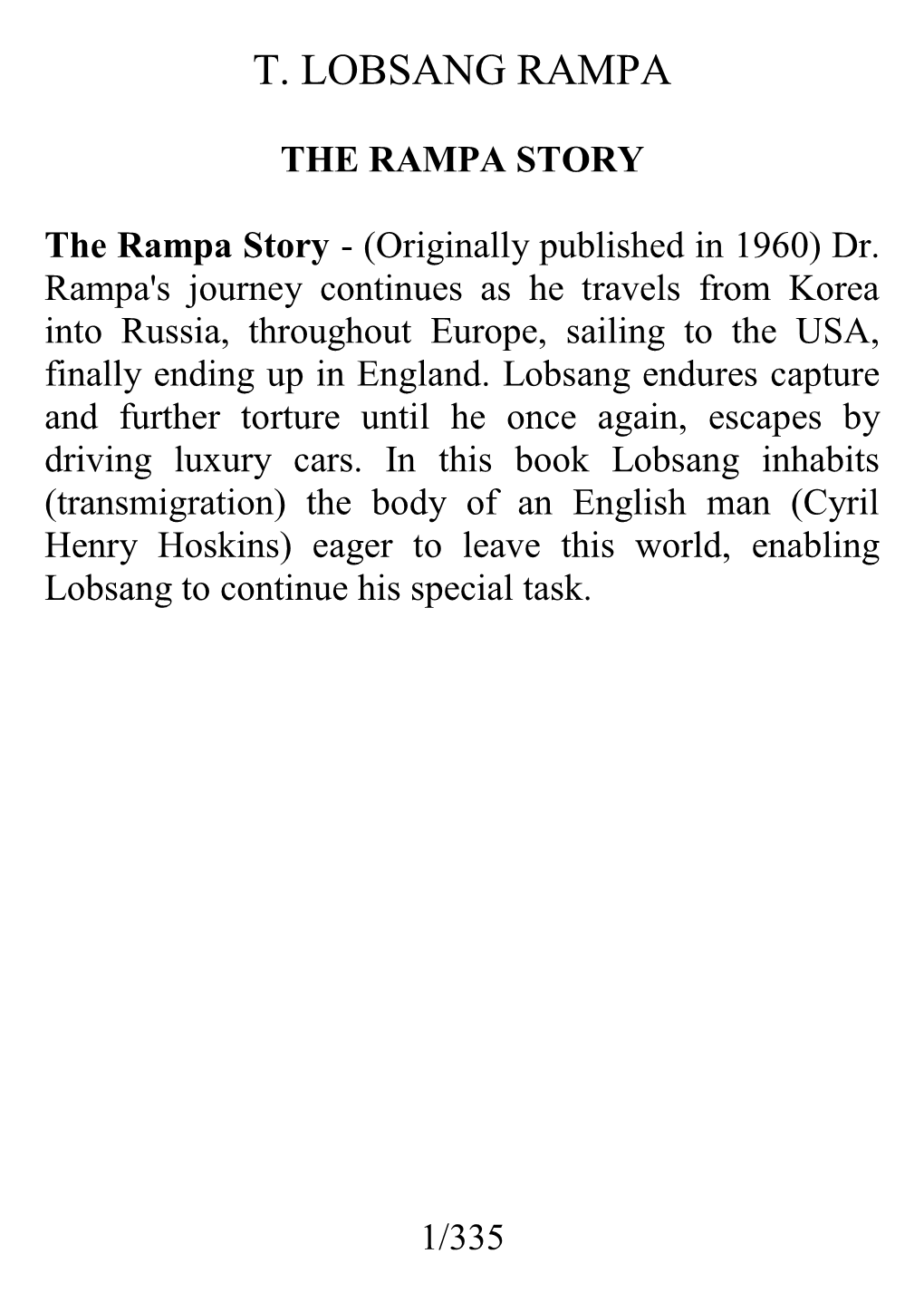 The Rampa Story