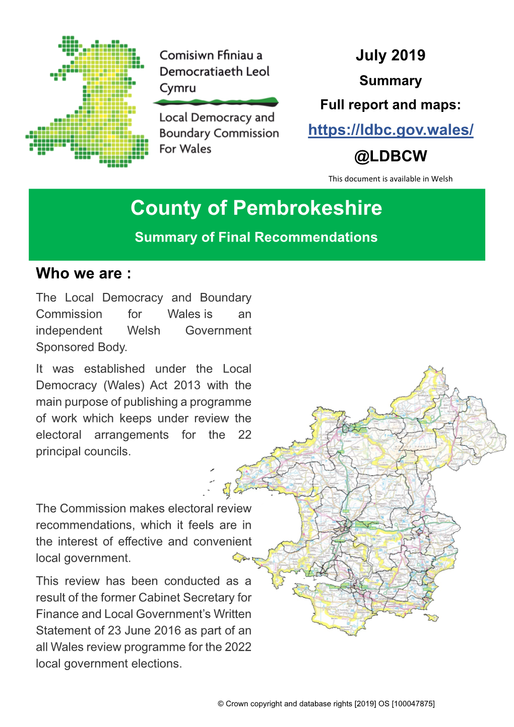 County of Pembrokeshire