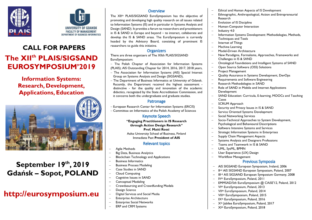 Call for Papers