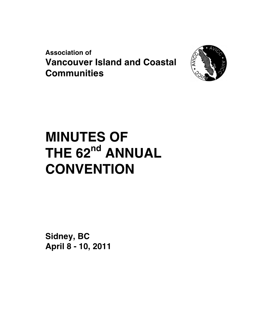 2011 AVICC AGM & Convention Minutes