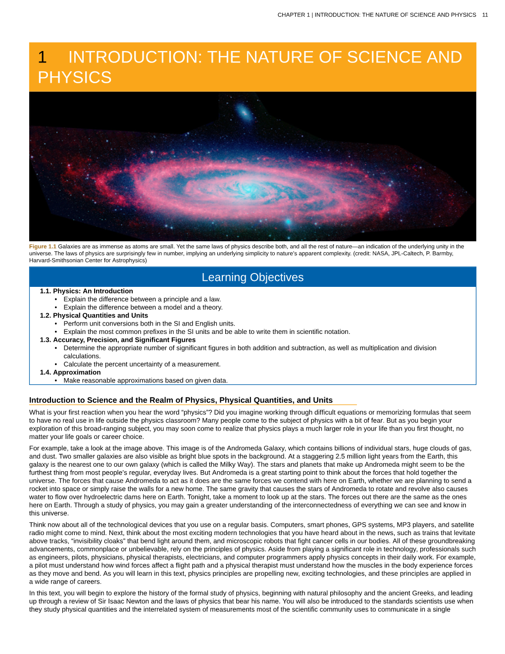 Introduction: the Nature of Science and Physics 11