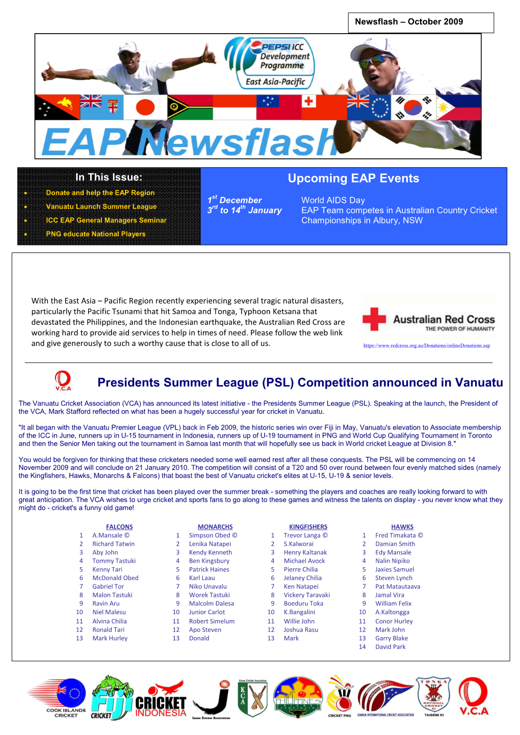 Upcoming EAP Events Presidents Summer League