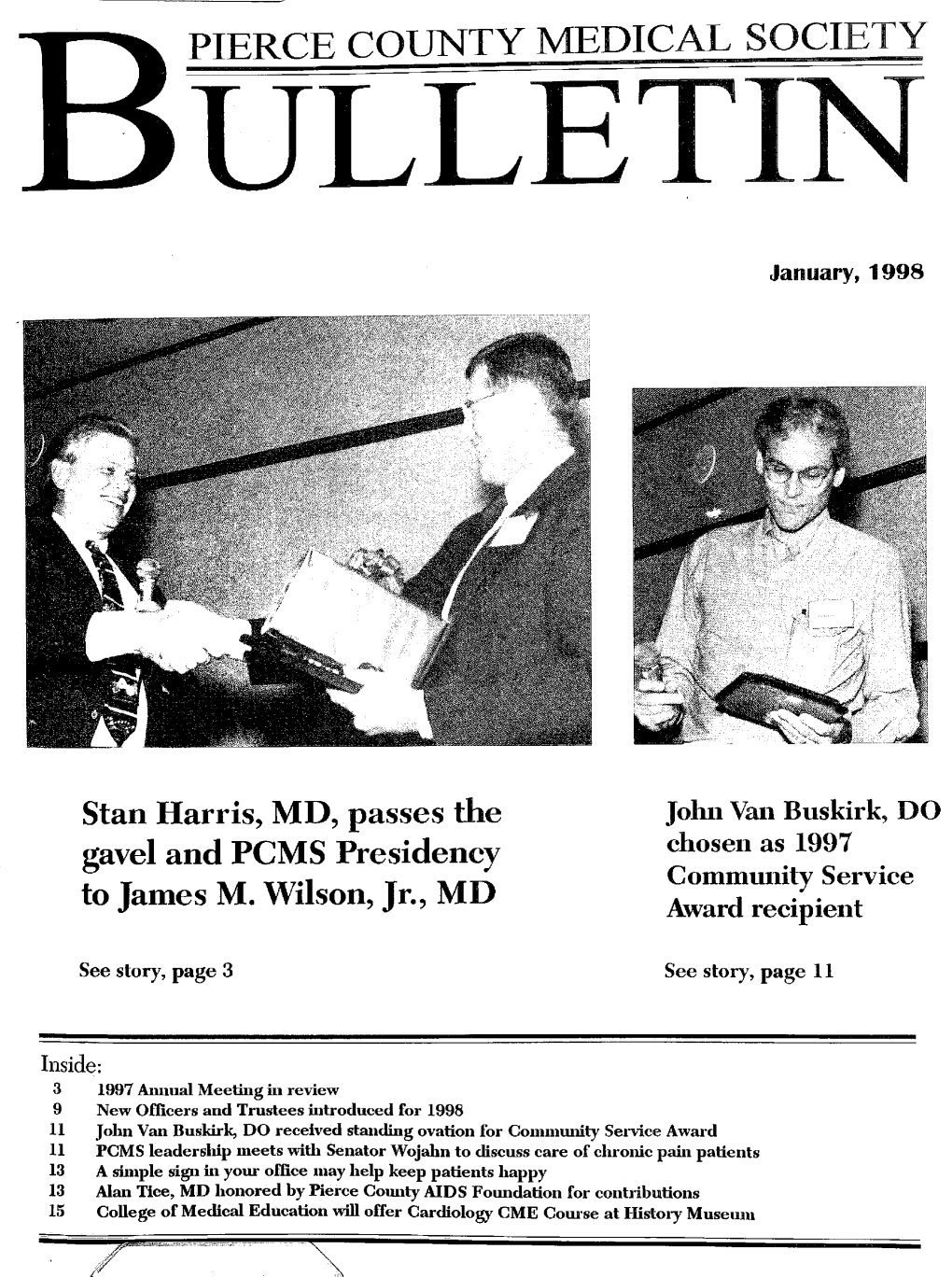 Pierce County Medical Society Bulletin 1998